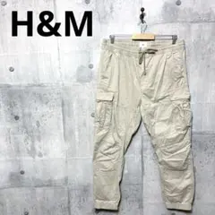 H&M エイチアンドエム メンズ ジョガーカーゴパンツ L ベージュ