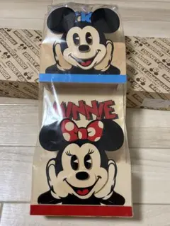 【美品】ミッキーマウス ミニーマウス　木製　レターラック　ディズニー　外箱あり