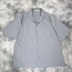 WEGO STANDARD【L】半袖シャツ　ライトグレー　大きいサイズ　メンズ