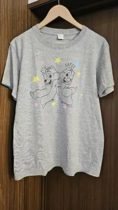 三森すずこ　オリジナル　ライブTシャツ　チップとデールTシャツ　ミックスグレー