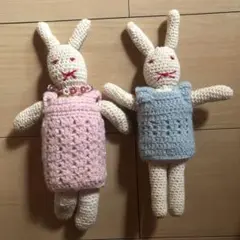 ウサギのあみぐるみ 2体セット