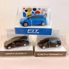HONDA 非売品 プルバックミニカー ライト キーホルダー オデッセイ、FIT