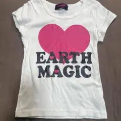 EARTH MAGIC ハートプリント Tシャツ