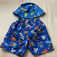水着　トーマス　美品　帽子　リバーシブル