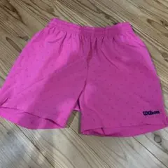 テニス ウィルソン レディース パンツ ピンク 星柄