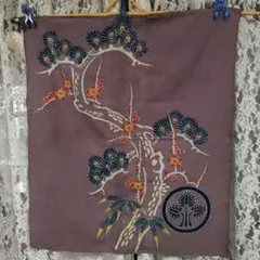 m-1861 筒描き 結納ふろしき 美品