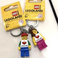 LEGO LEGOLAND キーホルダー 2個セット　女　キーライト男