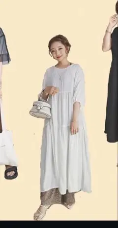 laxdantia sappiさんシアーティアードワンピース