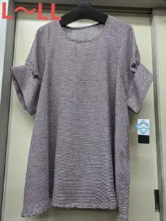 見切り品！夏物　noa-ge オシャレデザイン　チュニック　L〜LLサイズ