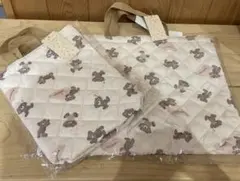 新品　シューズケース、レッスンバック　フタフタ　バースデイ　フタクマ　くま