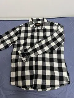 Dickies ネルシャツ Lサイズ 白黒チェック