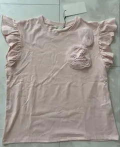 新品未使用タグ付き　ZARA バラのレリーフ　Tシャツ