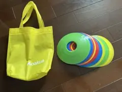 スポーツ　カラーコーン　持ち運び　携帯　軽量　カラフル　練習