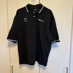 MOVESPORT ストライプポロシャツ 黒