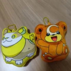 新品未使用　ポケットモンスター　ぬいぐるみ　キーホルダー　小物入れ　２個セット