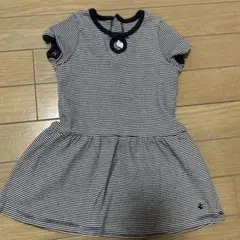 Petit Bateau ストライプワンピース 18m