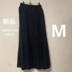 新品　AMERICAN HOLIC ロングスカート　M 黒