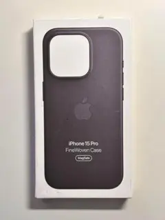 【新品】純正 iPhone 15 Pro ファインウーブンケース・ブラック①