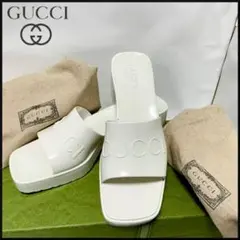 新作人気★GUCCI ラバー ウィメンズ スライドサンダル 624730