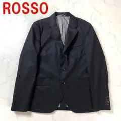 A1751 ロッソ テーラードジャケット ウール 裏地あり 黒 M
