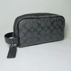 美品 COACH セカンドバッグ 2515 シグネチャー PVC ポーチ