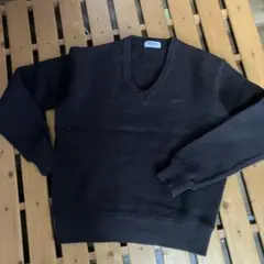 Lakelands ブラック Vネックニット
