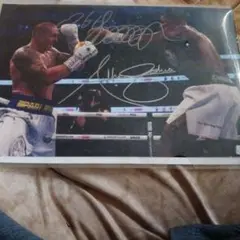 Olesksandr Usyk & Anthony Joshua サイン入り写真
