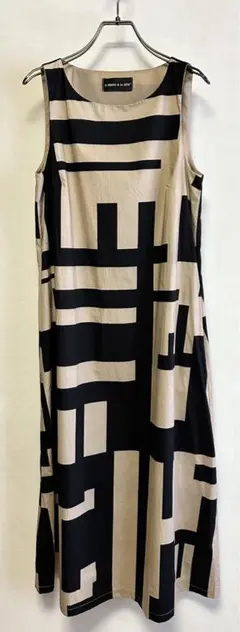 IL VENTO & LA SETA cottonロング ノースリーブワンピース