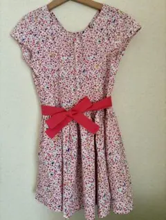 Petit Bateau 花柄 8ans半袖ワンピース 128cm