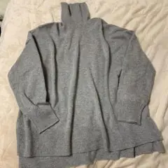 週末セール イエナカシミヤ100%ワイドタートルネックプルオーバー