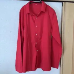 赤 長袖シャツ XLサイズ