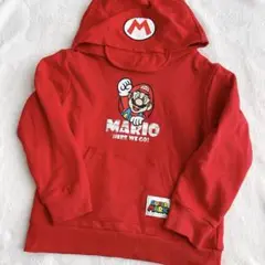 120 マリオ　パーカー　長袖　トレーナー　キッズ　スーパーマリオ
