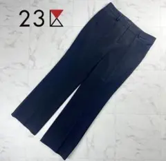 美品 23区 ストレートパンツ ブラック サイズ44