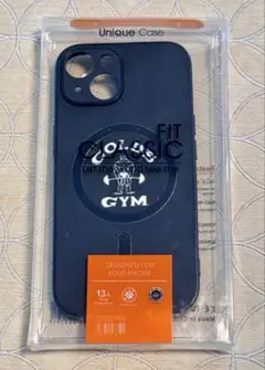 【非売品】 ゴールドジム　iPhone15用スマホケース　ブラック