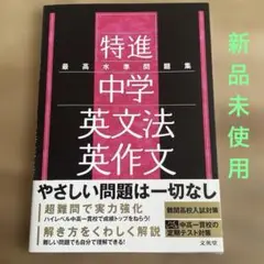 最高水準問題集 特進 中学英文法・英作文