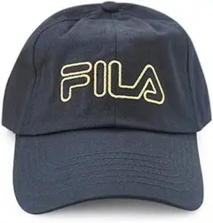 値下げ！新品!　FILA ゴールド 刺繍 ツイル キャップ Cap USA