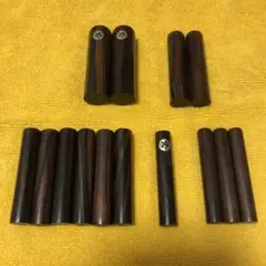 印材 印鑑 黒檀 5サイズ 計14本 新品未使用