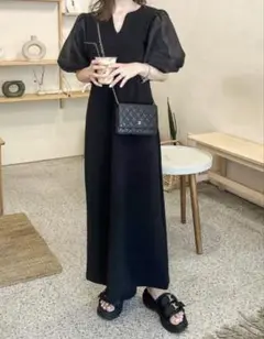 美品！AMELY ロングワンピース