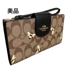 美品✨COACH コーチ 長財布 ミツバチ ハチ bee