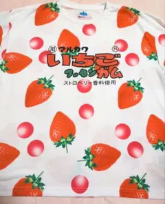 フーセンガム おもしろ Tシャツ 原宿 個性派 いちごチューインガム