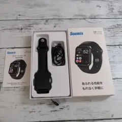 Soumis NY750 ブラック スマートウォッチ 本体