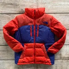 ノースフェイス ダウンジャケット キッズ 130 ネイビー レッド HYVENT