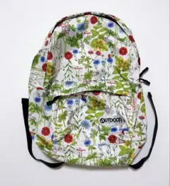 美品 限定キューピー 特注OUTDOOR コラボ花柄バックパック リュック