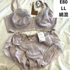 WACOAL E80 綿混　ショーツ　LL レシアージュ　パープル