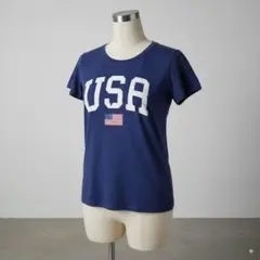 USA ロゴ ネイビー Tシャツ