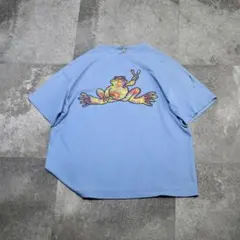 古着 90's Peace Frogs プリントTシャツ シングルステッチ