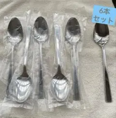 ☆8月お値下げ☆ 新品 ステンレススチール スプーン 6本セット