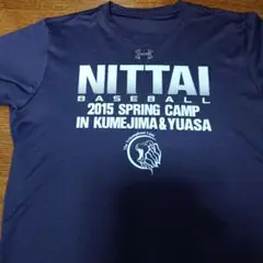 日本体育大学　野球　ベースボールTシャツ MIZUNO 野球 Tシャツ メンズ KIDOグラフィックTシャツ 半袖 丸首