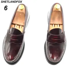 SHETLANDFOX 24cm 6 025F ローファー 茶