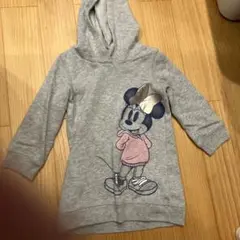 baby GAP ミニーマウス フード付きトレーナー 2歳　ワンピース